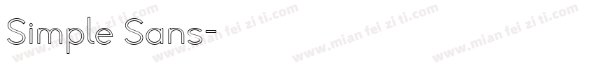 Simple Sans字体转换
